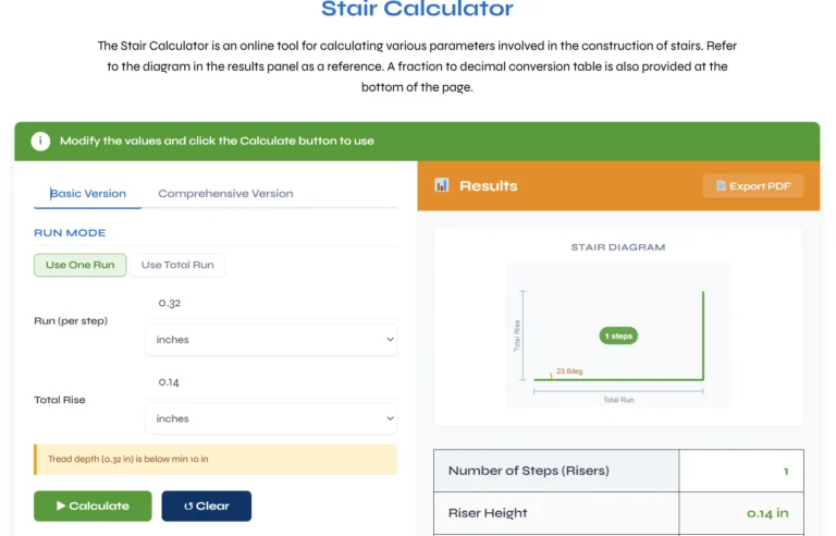 Stair Calculator – Calculate Stair Rise, Run & Steps